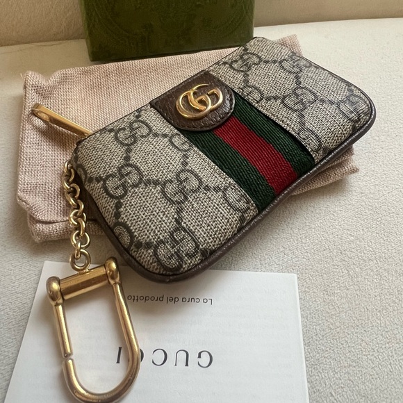 Gucci GG Supreme Ophidia Key Pouch - Picture 3 of 7
